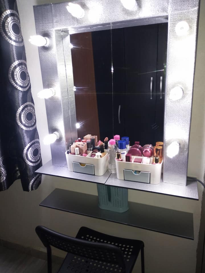 Vanity Mirror Cantik Ni Cuma RM54, Buat Sendiri Guna Barang Kedai Eco