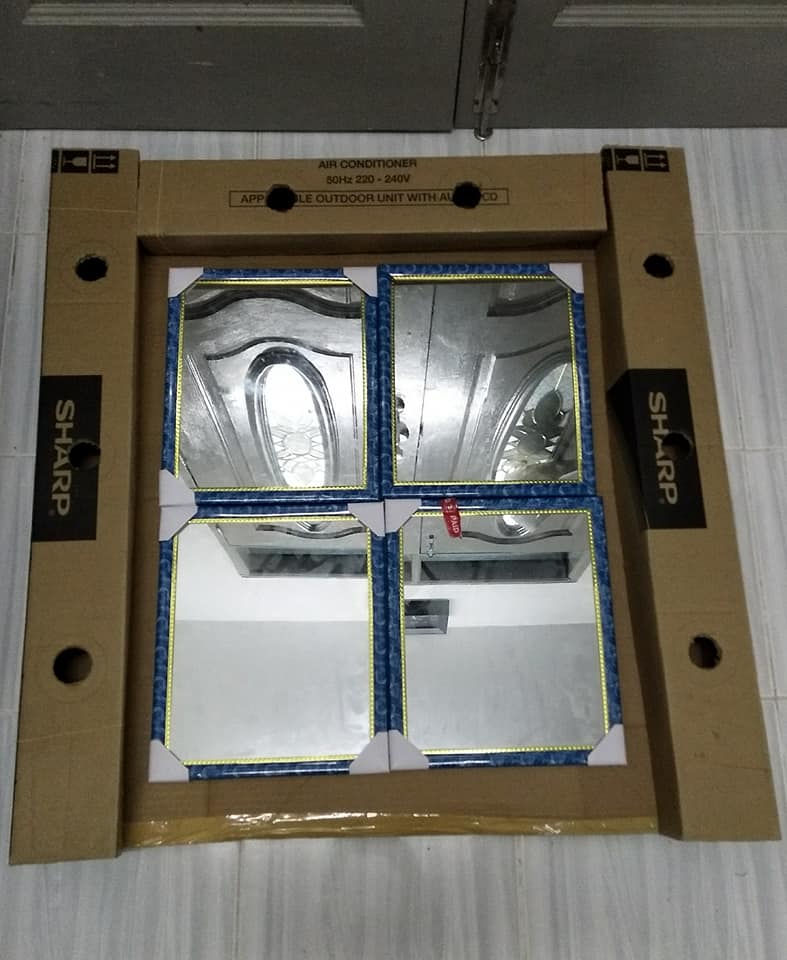 Vanity Mirror Cantik Ni Cuma RM54, Buat Sendiri Guna Barang Kedai Eco