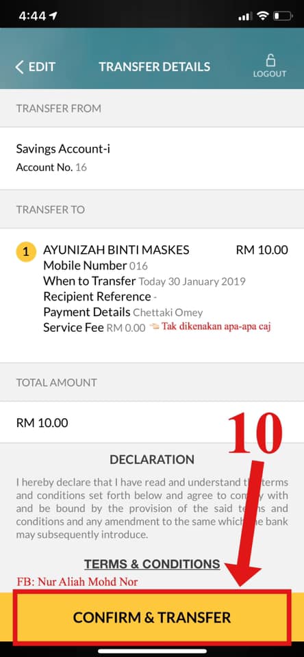 Senangnya Nak Transfer Duit Secara Percuma, Tak Ada Nombor Akaun Pun Lepas