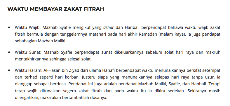 Panduan Bayar Zakat Fitrah Online, Jangan Tunggu Terbenam Matahari 1 Syawal Baru Nak Buat