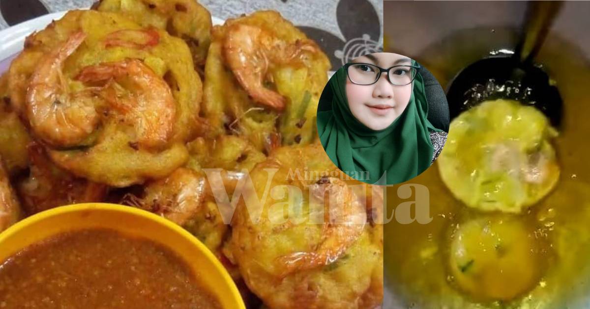 Cucur Udang Gebu Jadi Bulat, Celup Senduk Besi Dalam 
